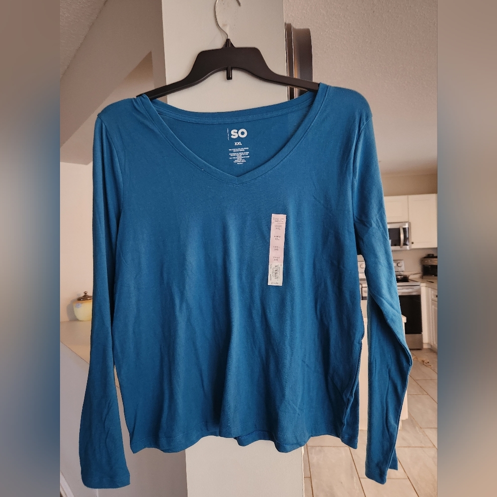💥💥SALE 2/$10💥💥NWT SO long sleeve tees Blue and Lavender